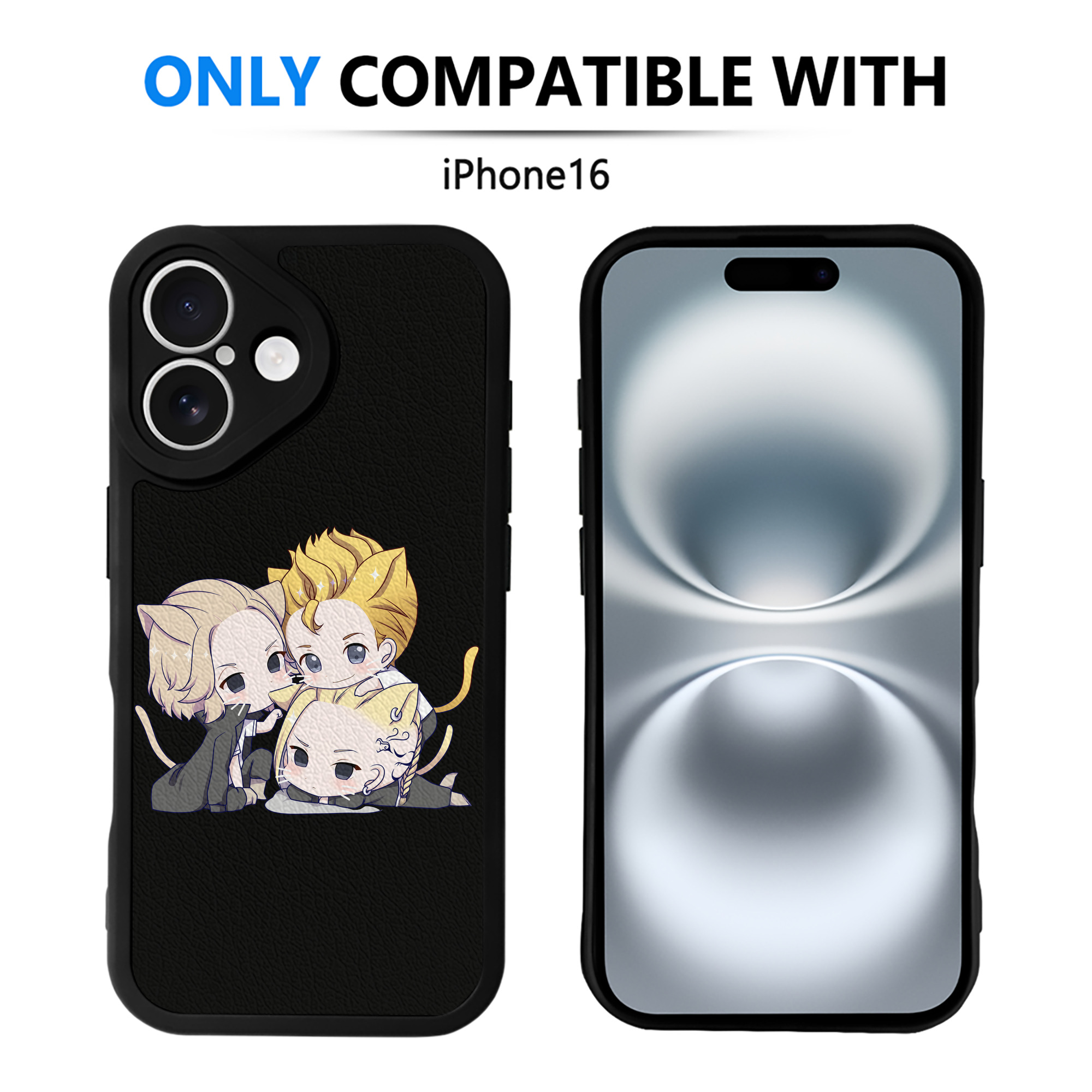 （画像用） 東京リベンジャーズ Tokyo Revengers 【iPhone 16シリーズ対応】シリコンスマホケース（レザー調） 材質：シリコン